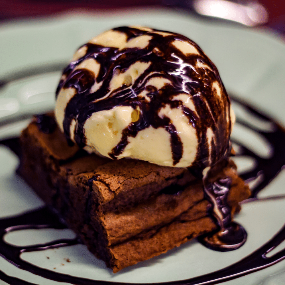 Brownie with Ice Cream