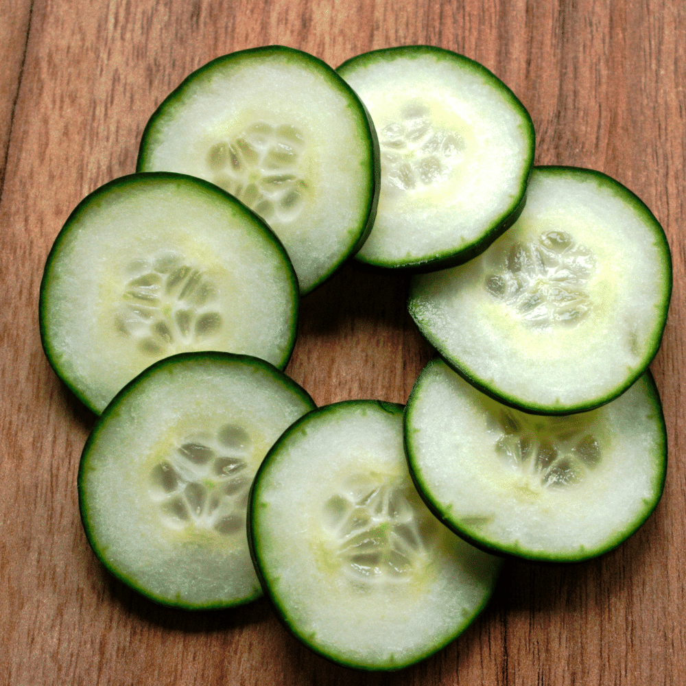 Cucumber slices