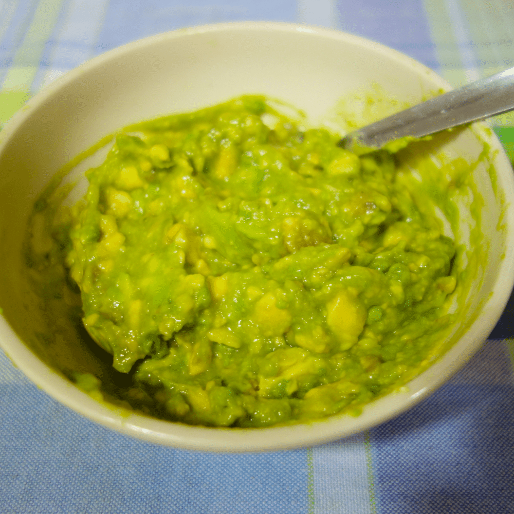 Mashed avocado