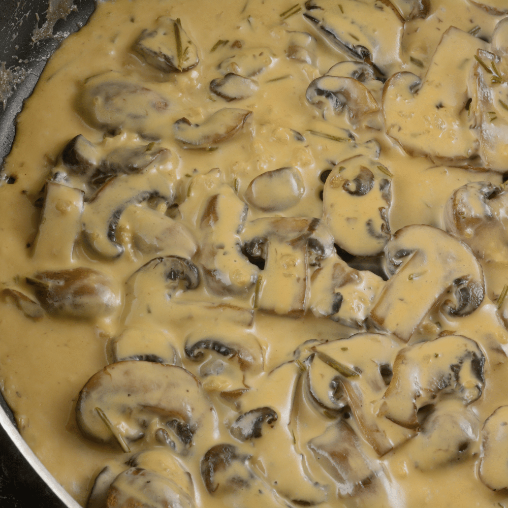 Mushroom cream sauce