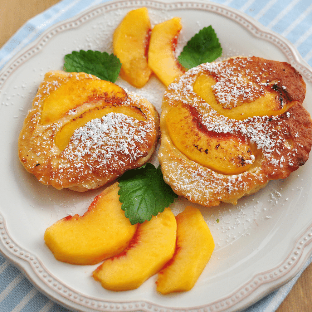 peach pancakes