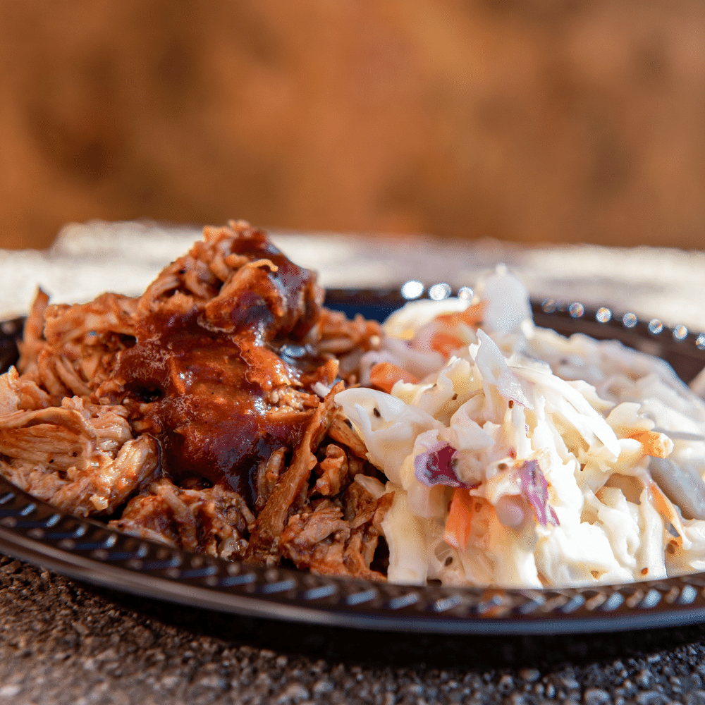 Pulled Pork with A Side of Coleslaw
