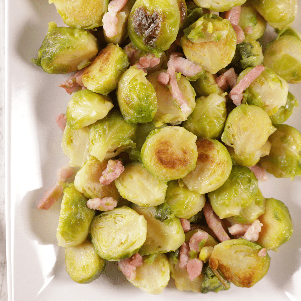 Roasted Brussels Sprouts with Bacon