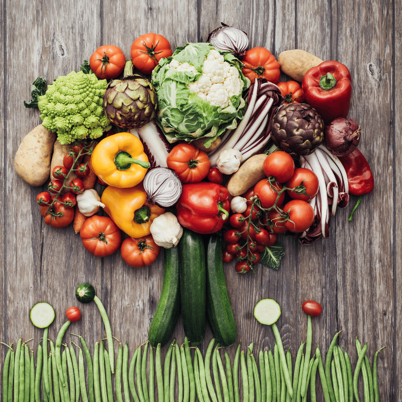 Veggies deliver nutrients and antioxidants