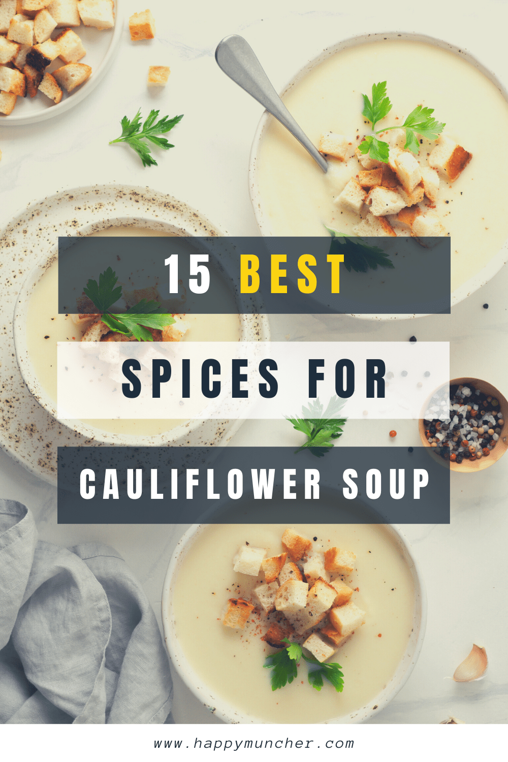 what spices go well with cauliflower soup