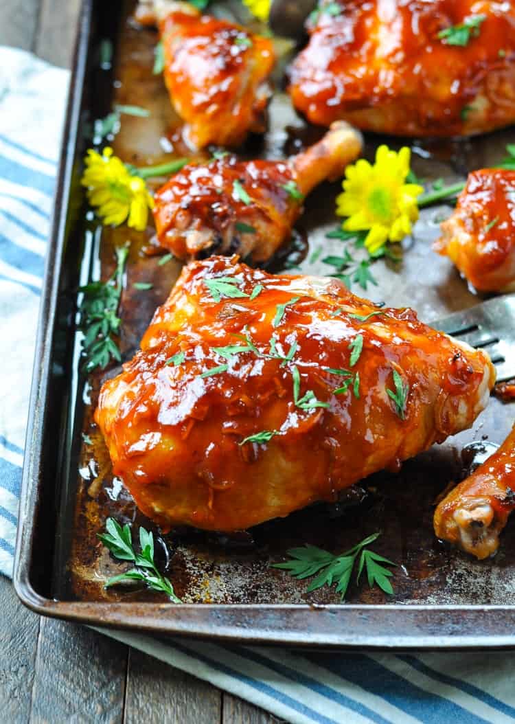 3-Ingredient Apricot Glazed Chicken