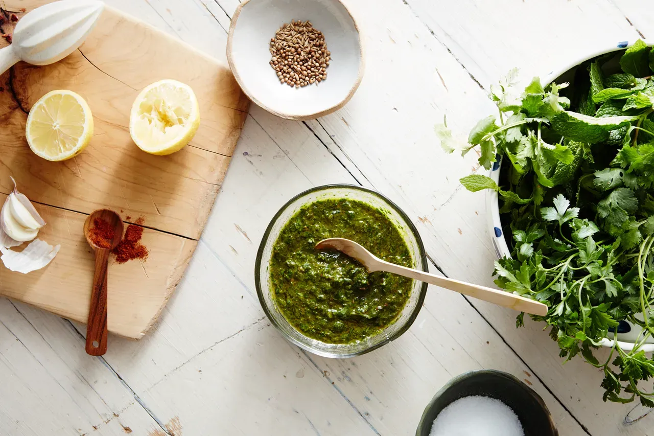 Blender Chermoula Sauce