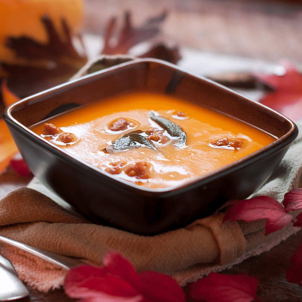 Butternut squash & sage soup