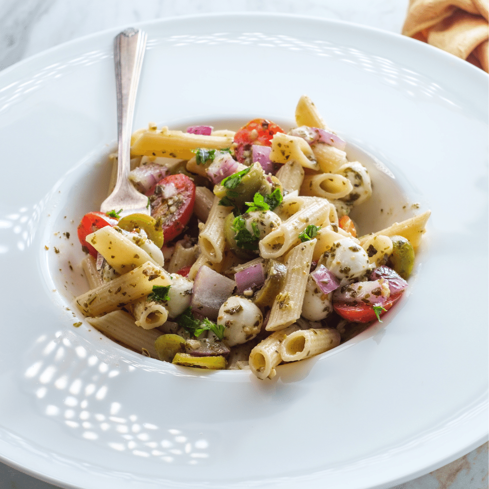 Italian Pesto Pasta Salad