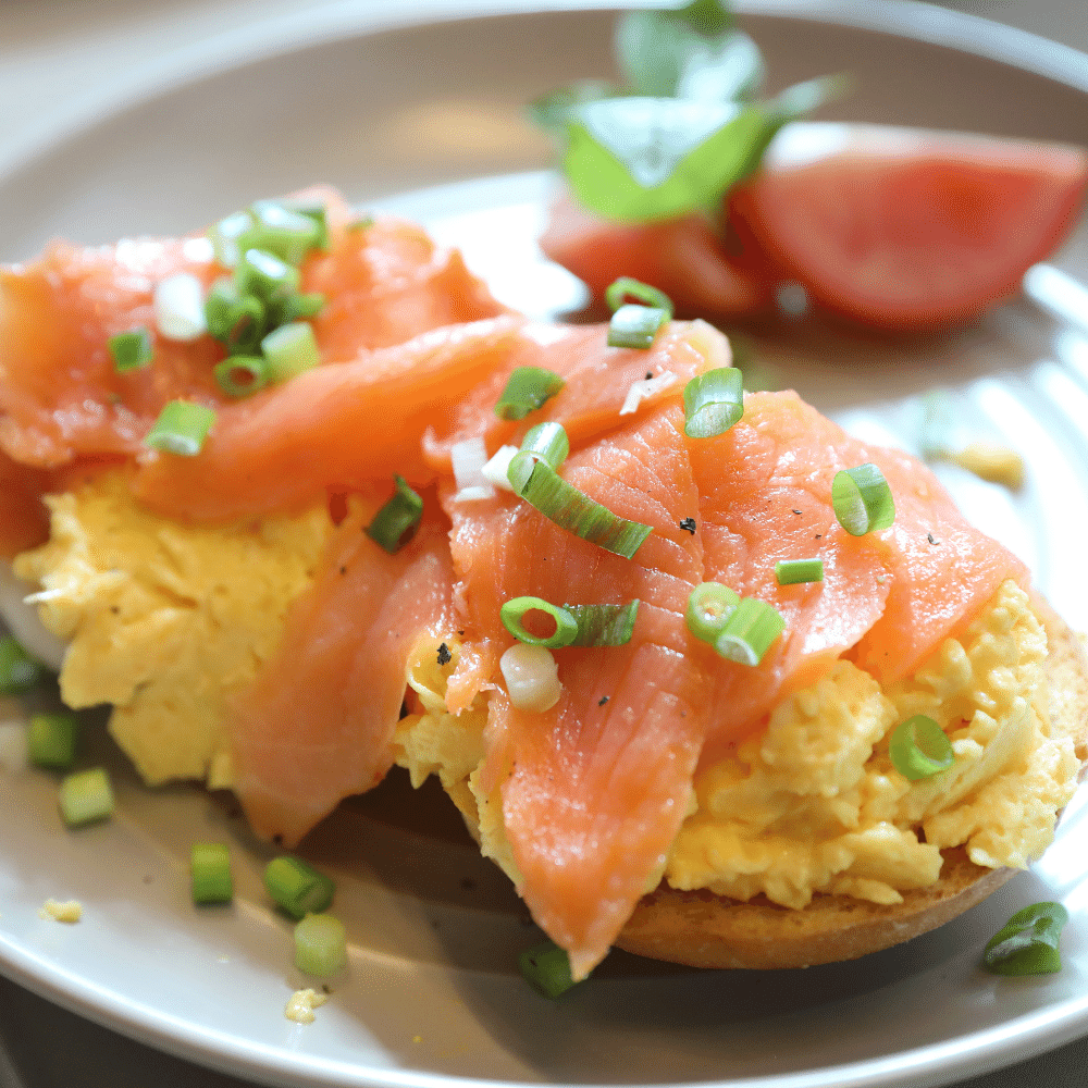 smoked salmon breakfast