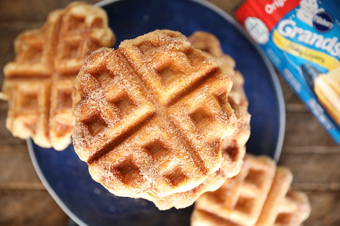 Cinnamon Sugar Biscuit Waffles