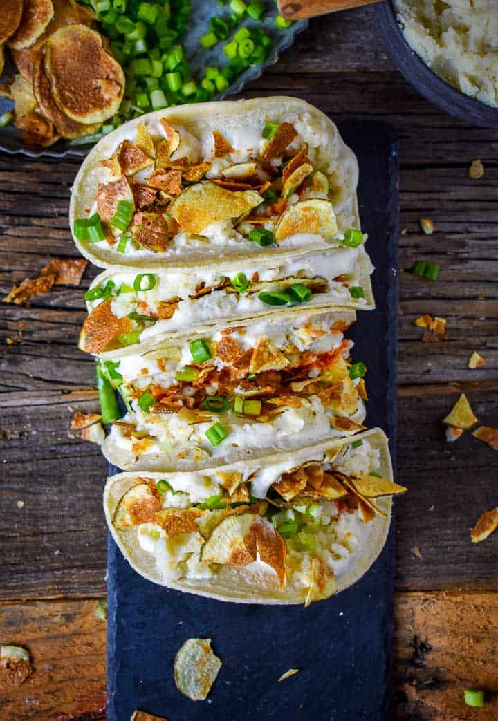 Crunchy Mashed Potato Tacos