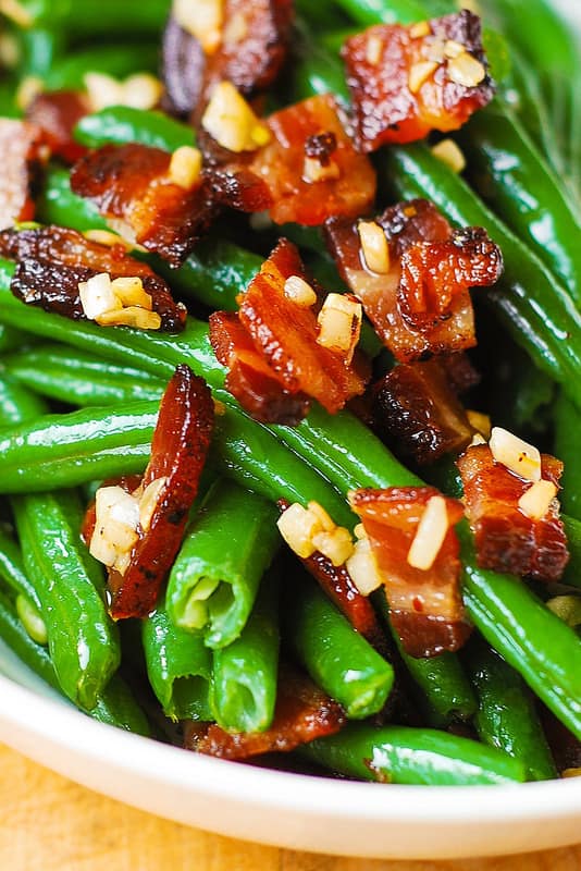 Garlic and Bacon Green Beans
