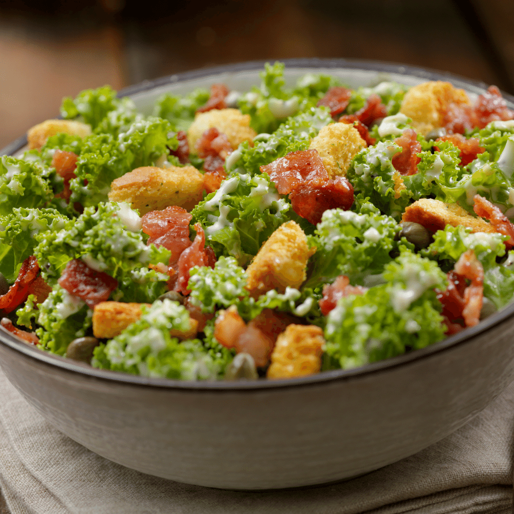 Kale Caesar salad