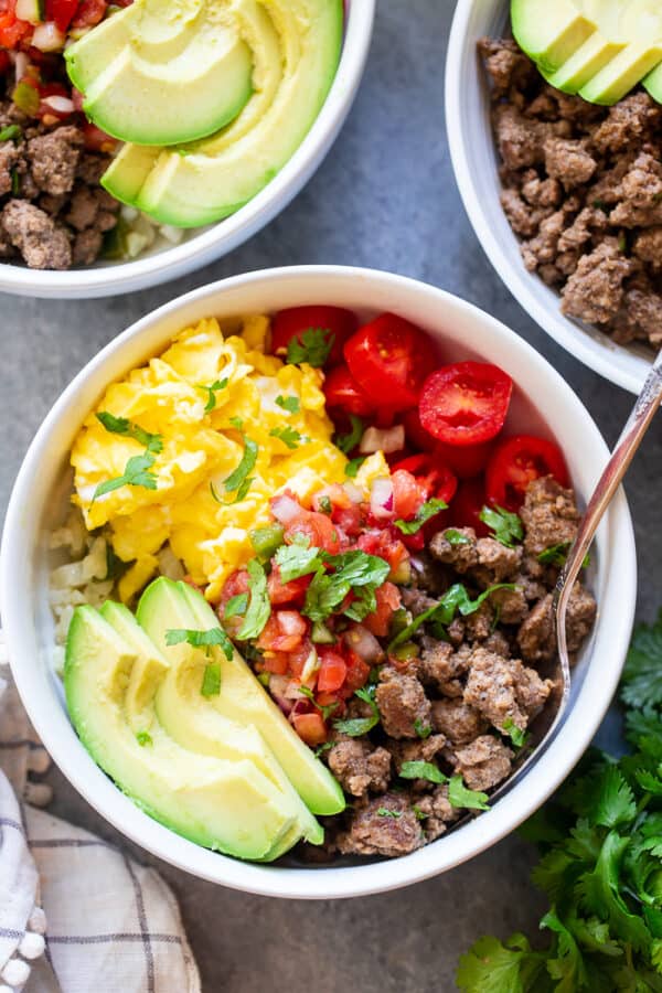 Loaded Breakfast Taco Bowls