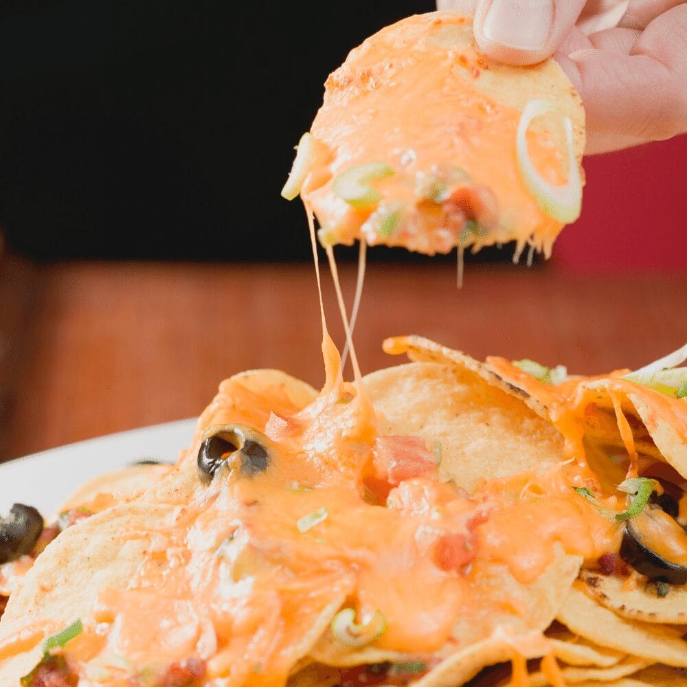 Nachos melted cheese