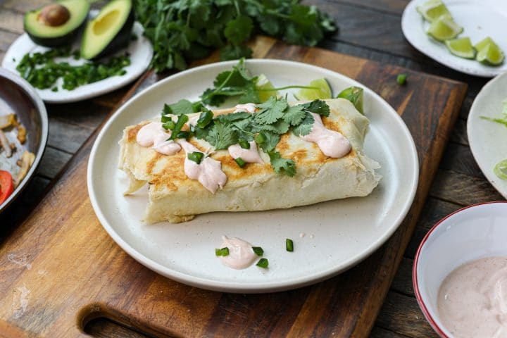 STEAK EGG AND CHEESE BURRITO