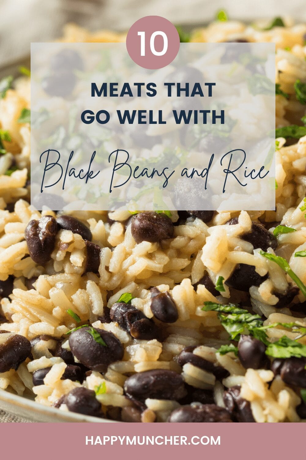 what meat goes with black beans and rice