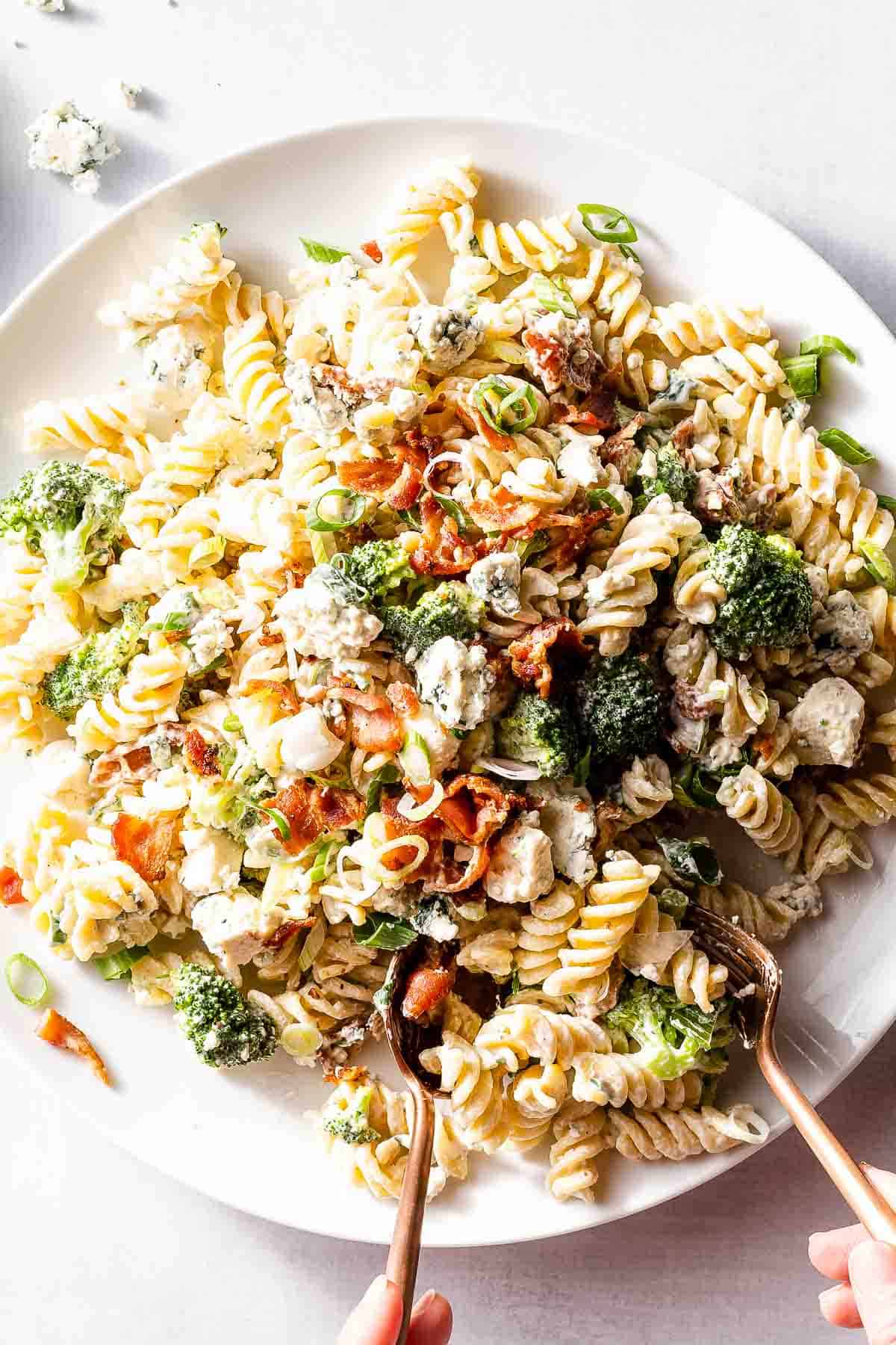 bacon blue cheese pasta salad