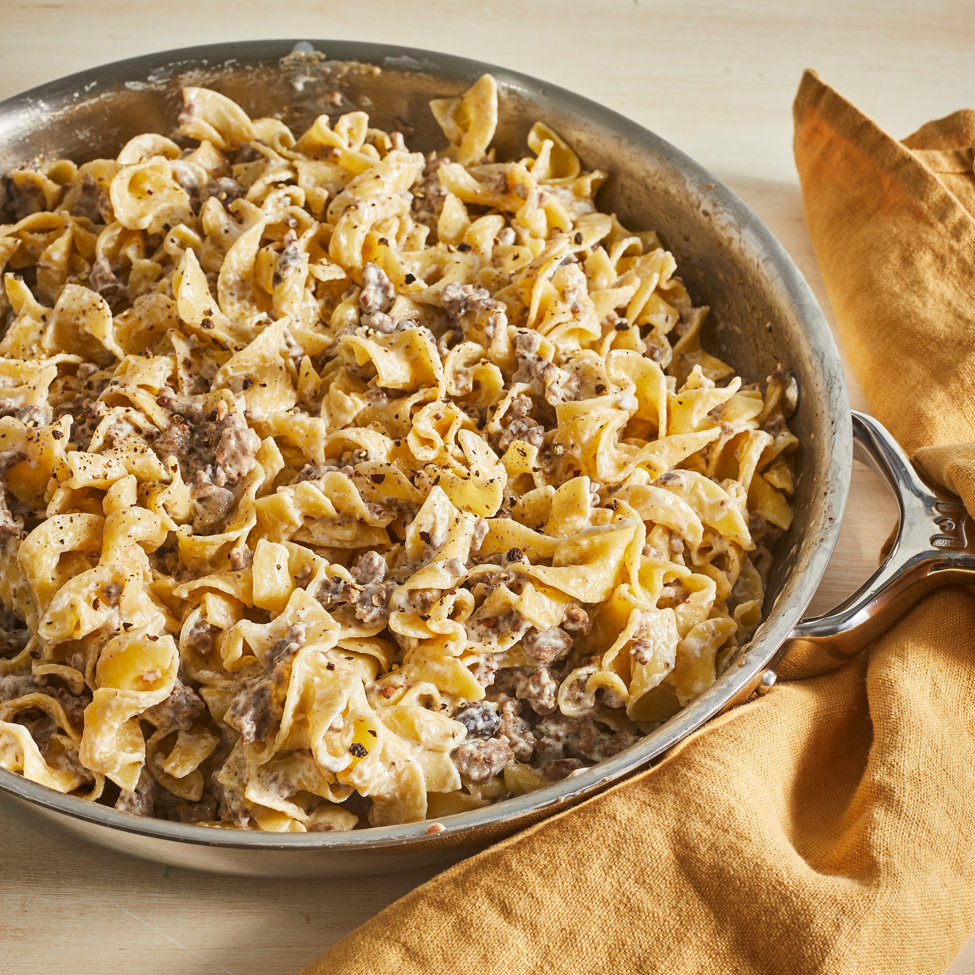 Beef Stroganoff with Egg Noodles