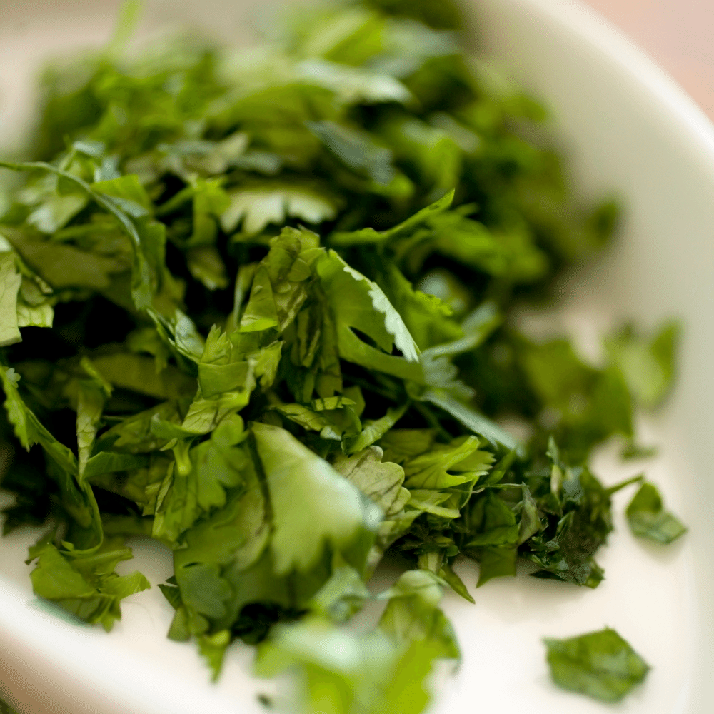 Chopped cilantro