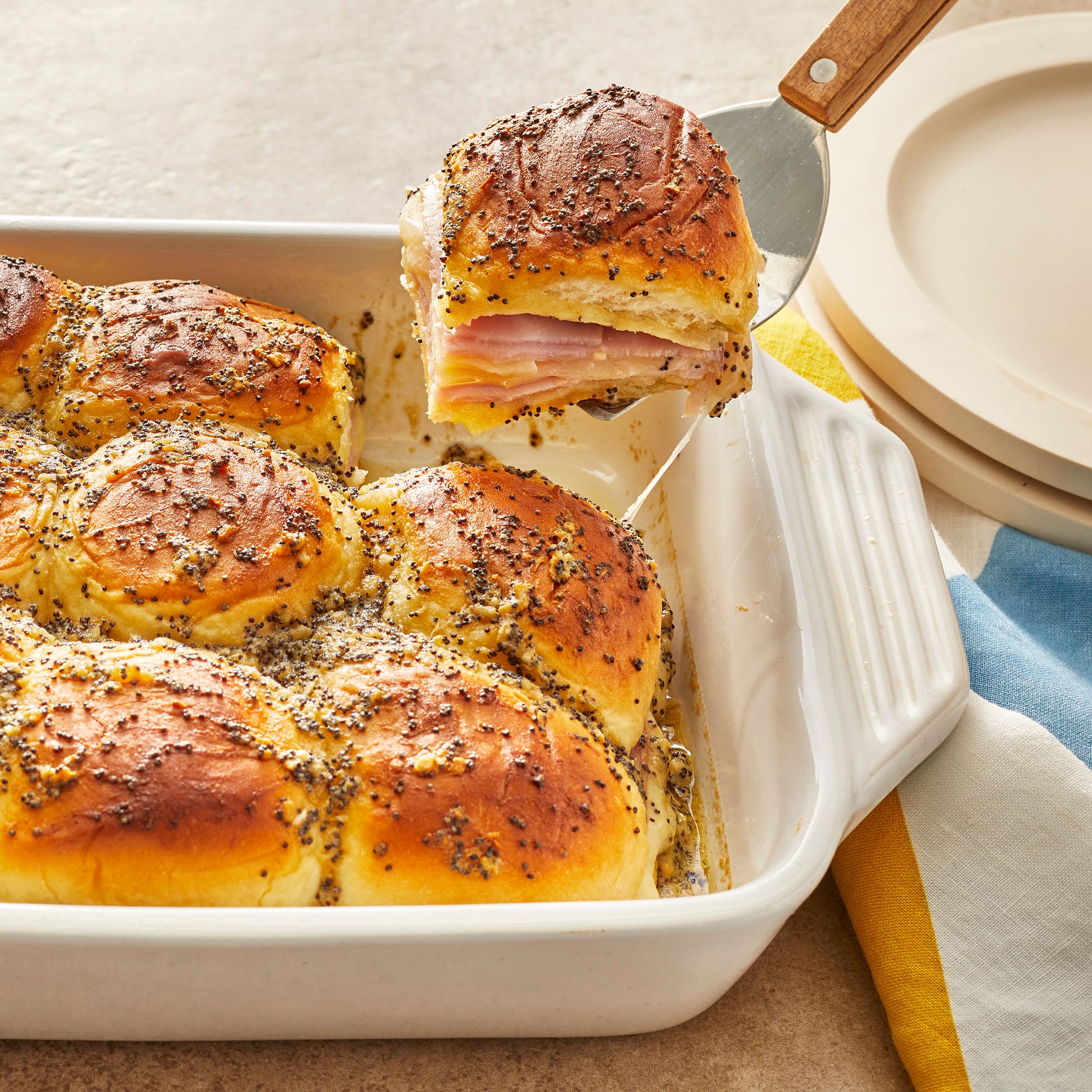 Baked Ham and Cheese Sliders