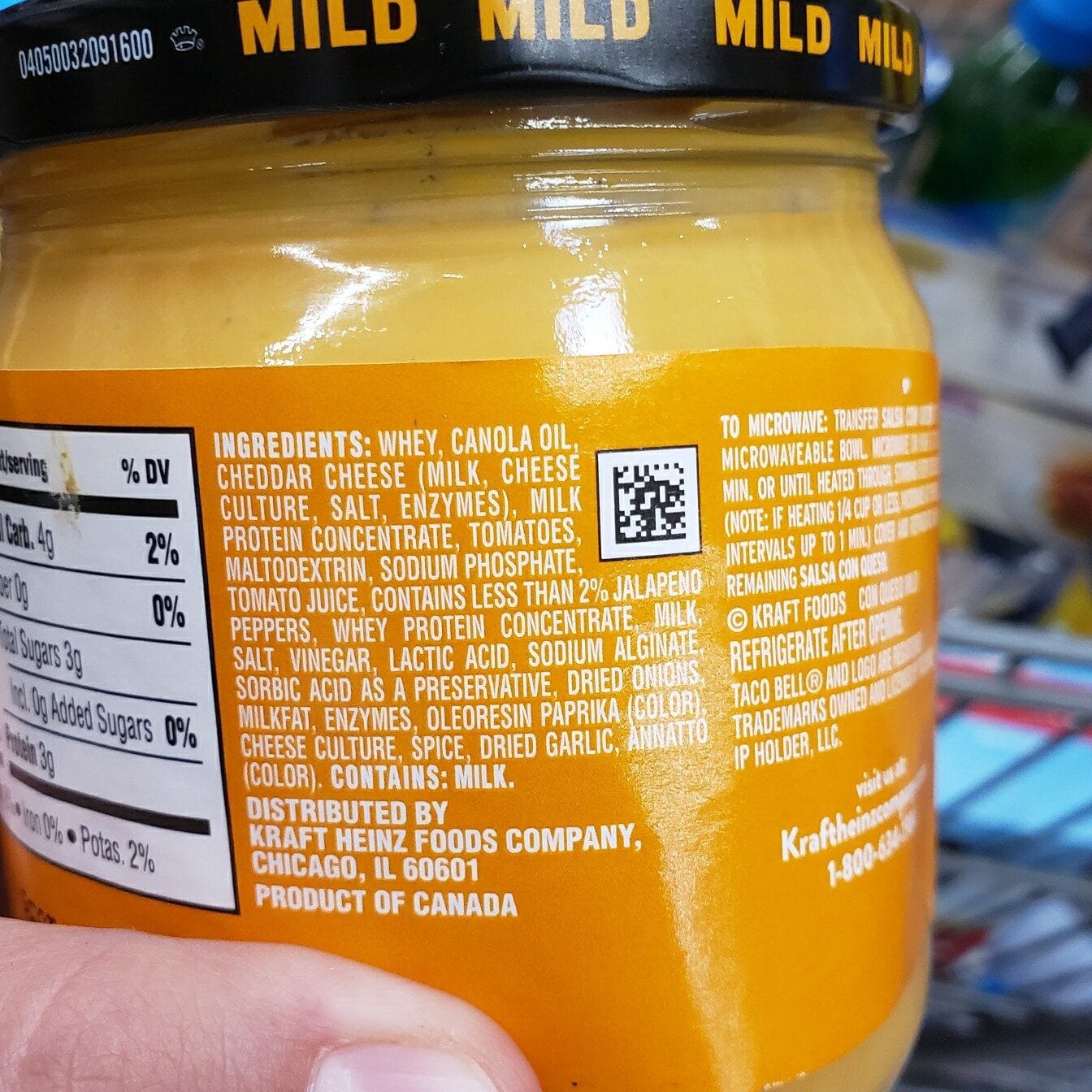 Kraft Taco Bell Salsa Con Queso Dip