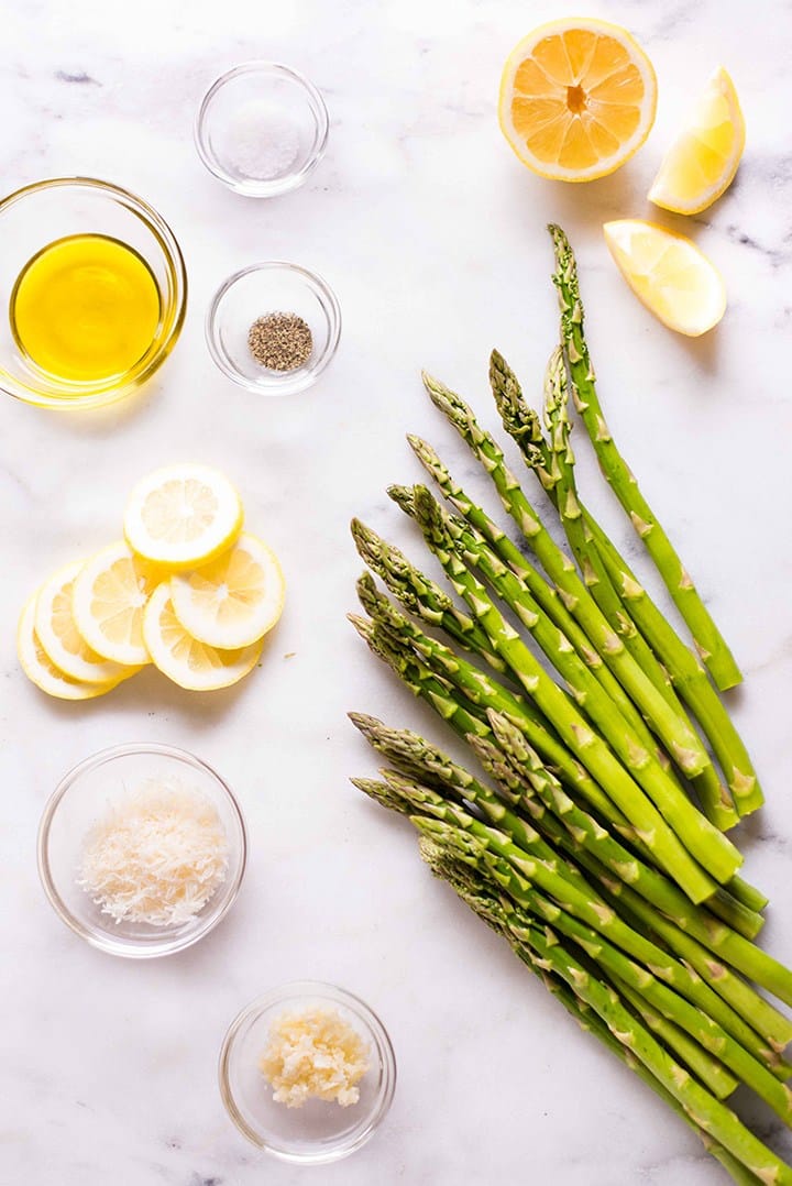 Roasted Asparagus Spears with Lemon Juice