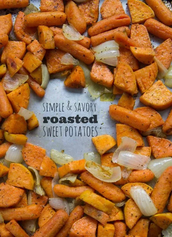 Roasted Sweet Potatoes and Carrots