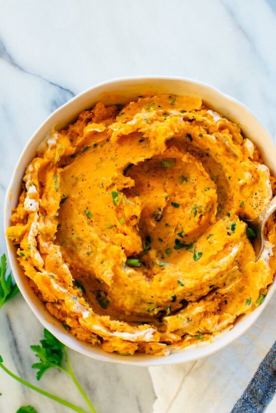 Savory Mashed Sweet Potatoes