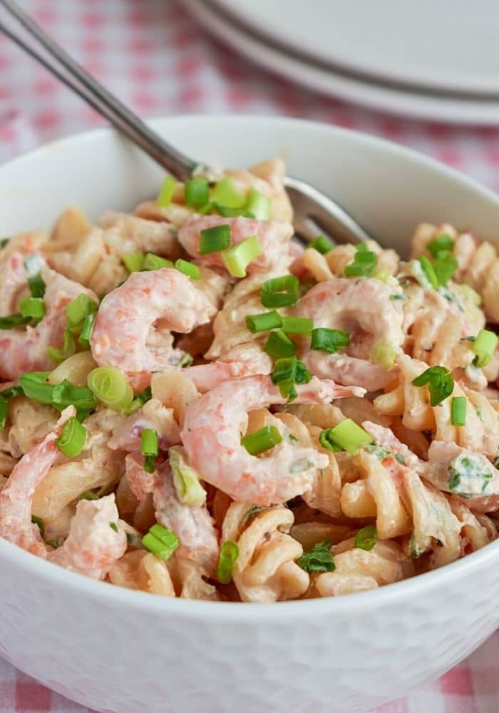 Shrimp Pasta Salad with Ranch Dressing from 100k Recipes