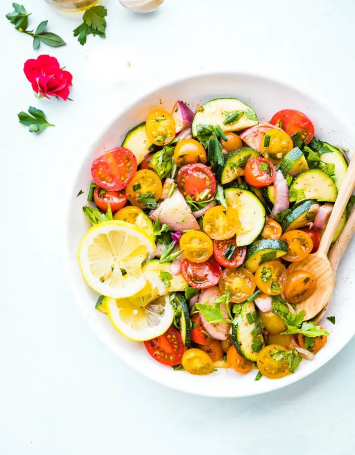 Tomato and Zucchini Salad