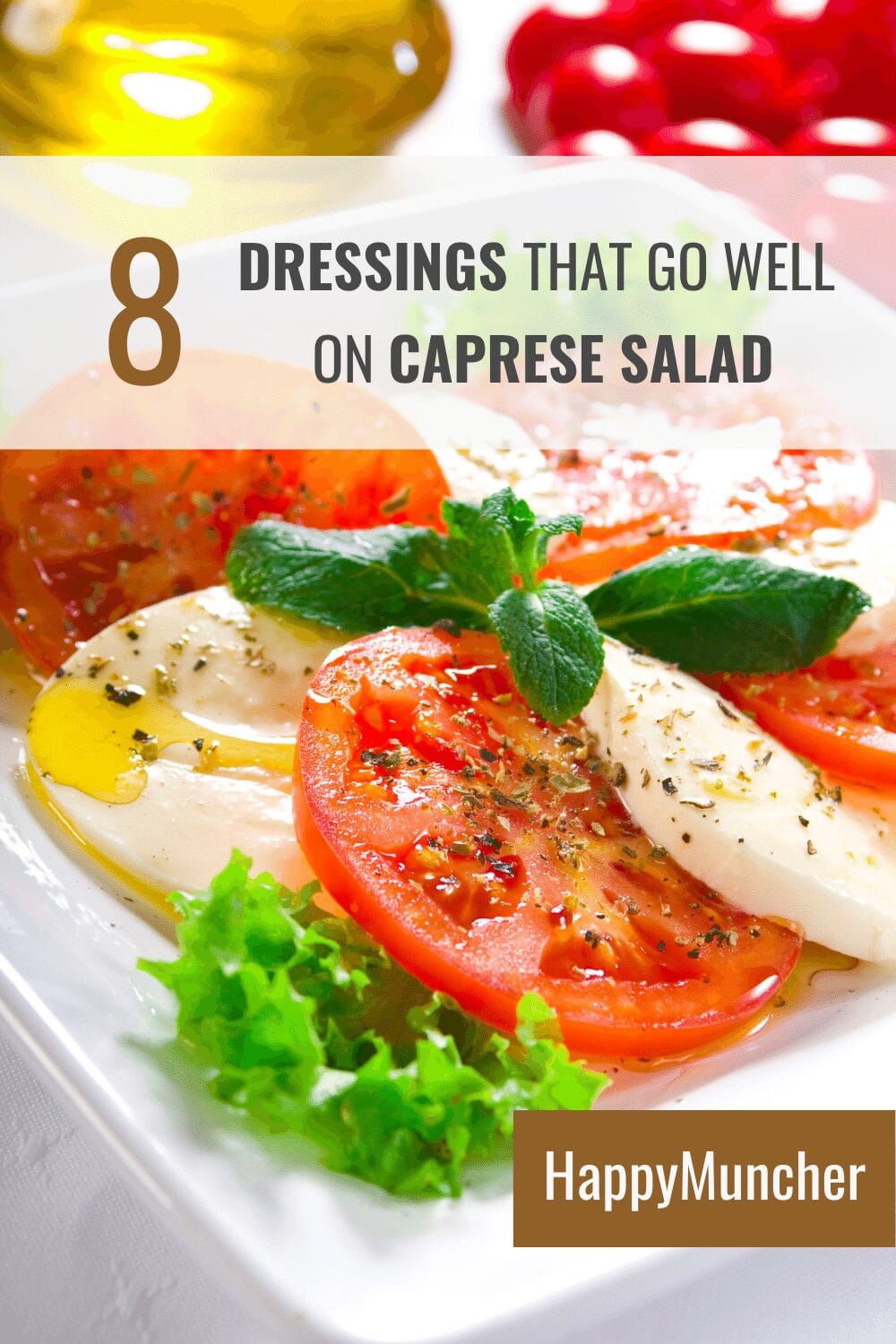 what dressing goes on caprese salad