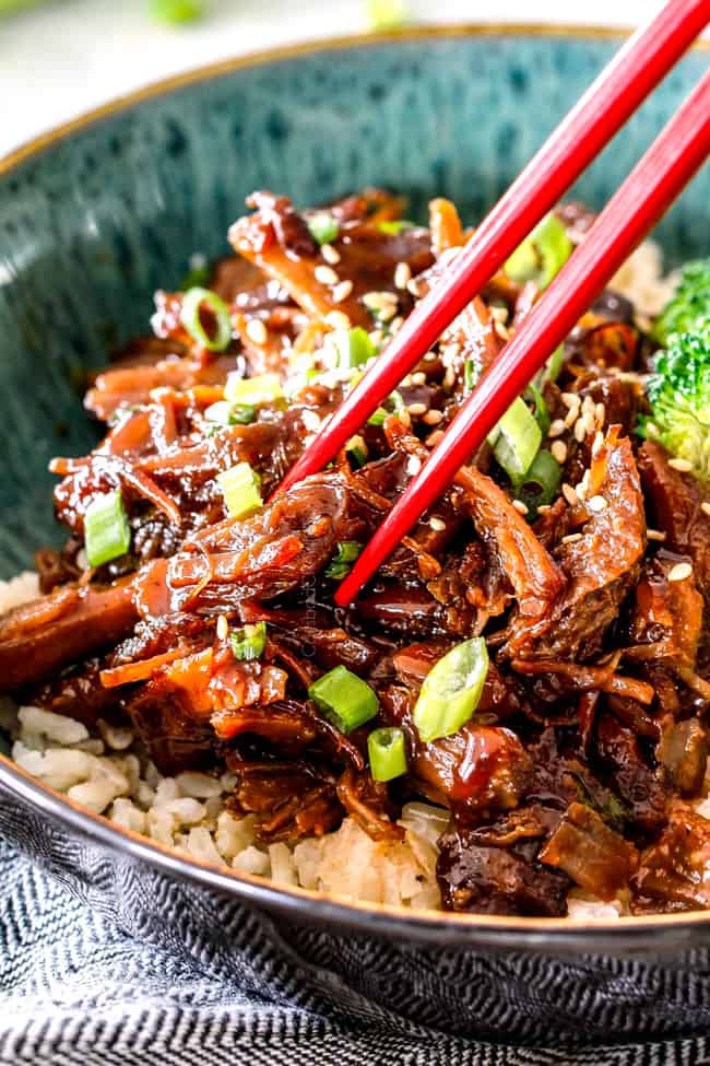 Asian Caramel Slow Cooker Pulled Pork