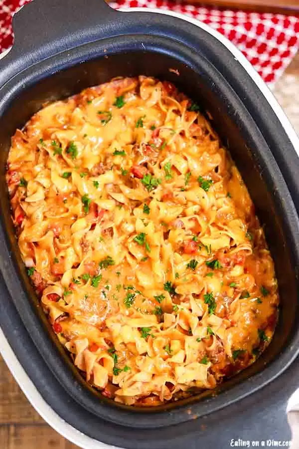 Crock Pot Beef Noodle Casserole