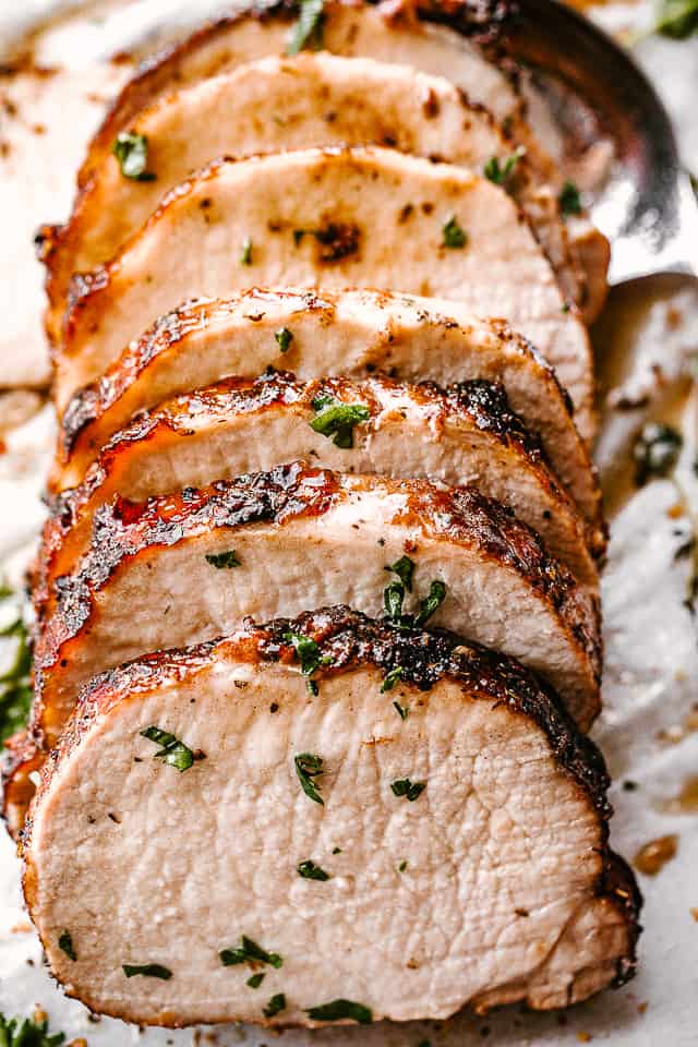 Crock Pot Garlic Balsamic Pork Loin