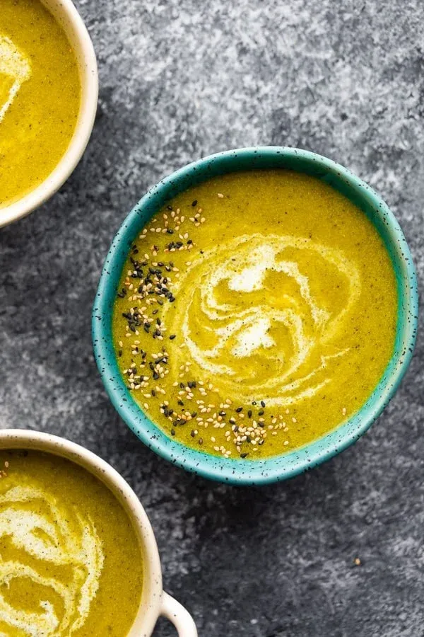 Crockpot Broccoli Turmeric Soup (Keto & Low Carb)