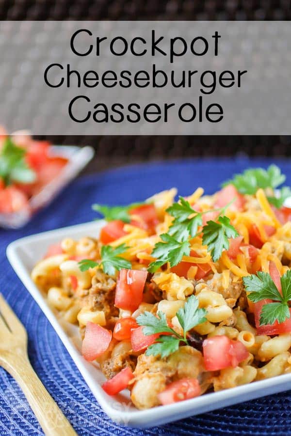 Crockpot Cheeseburger Casserole