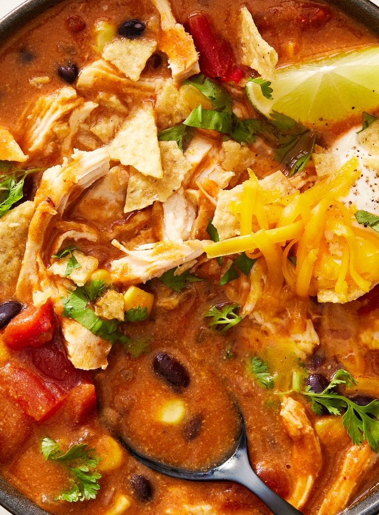 Crockpot Chicken Enchilada Soup