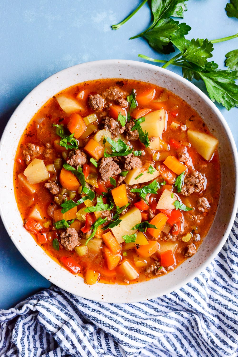 Crockpot Hamburger Soup