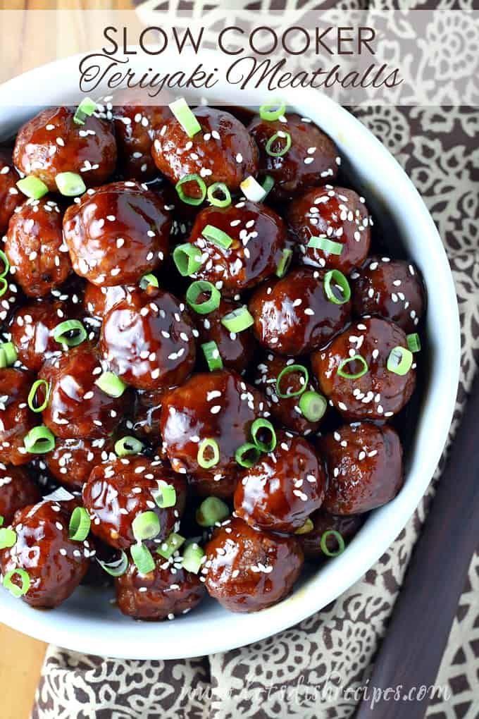 Crockpot Teriyaki Meatballs
