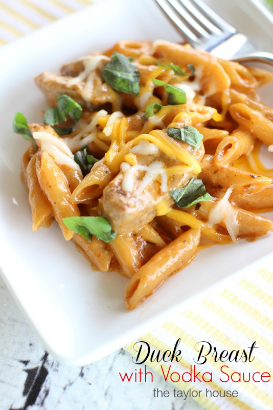 Duck Breast with Vodka Sauce