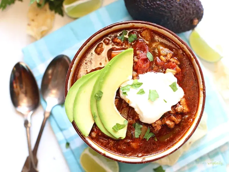 Healthy Crock Pot Taco Soup