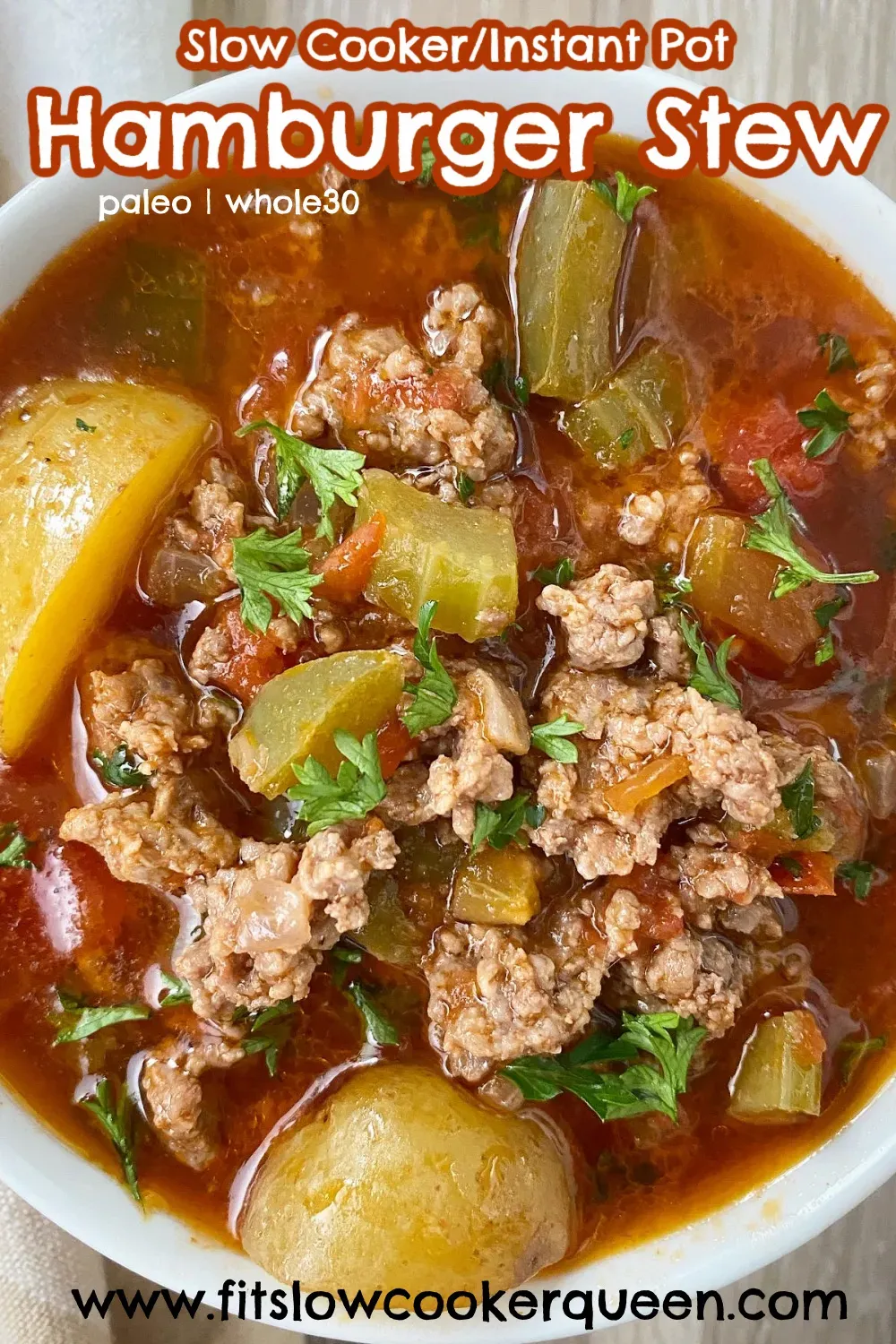 Healthy Slow Cooker Hamburger Stew