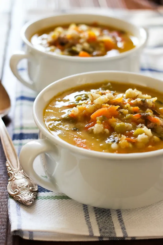 hearty butternut squash barley soup