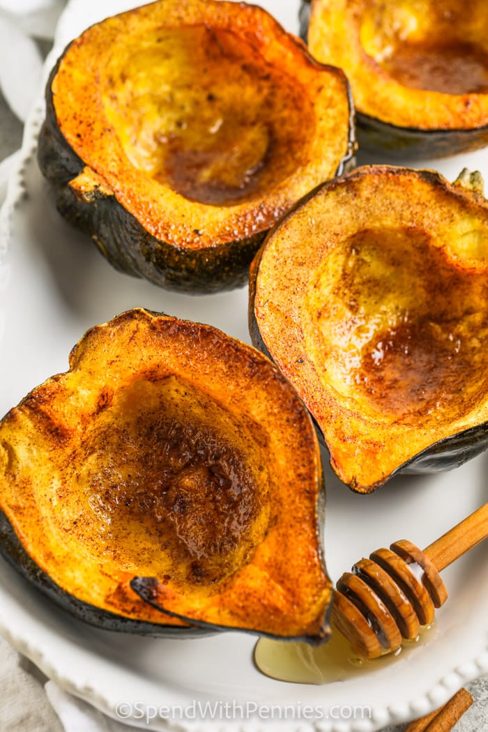 Honey Butter Roasted Acorn Squash