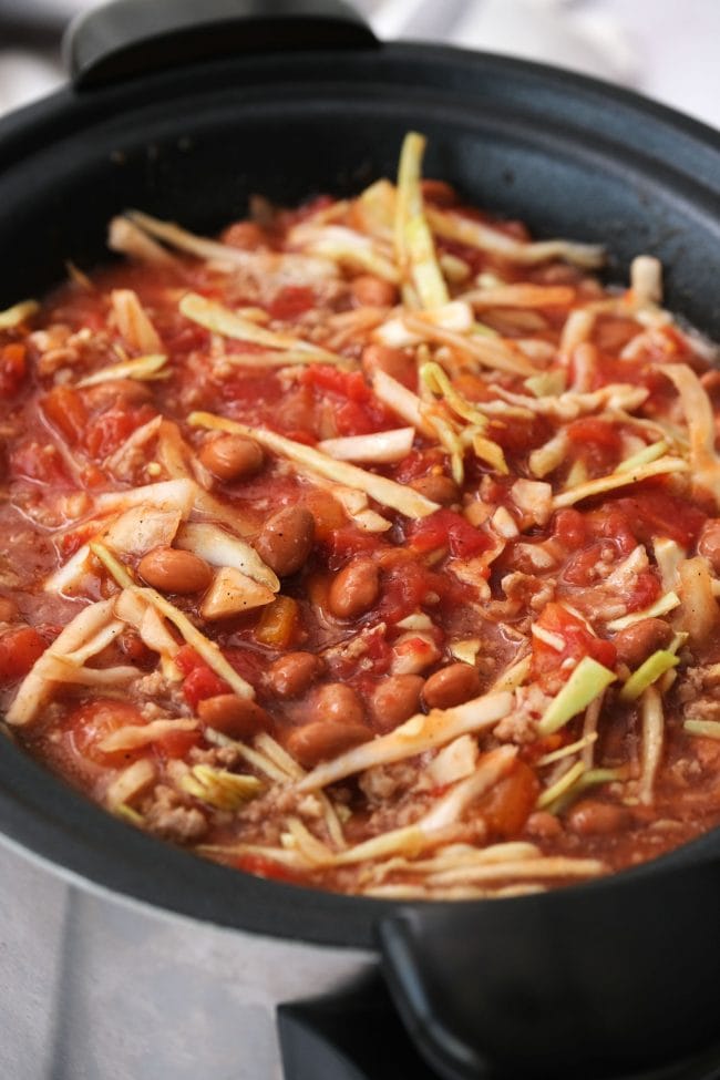 Slow Cooker Cabbage Beef Soup