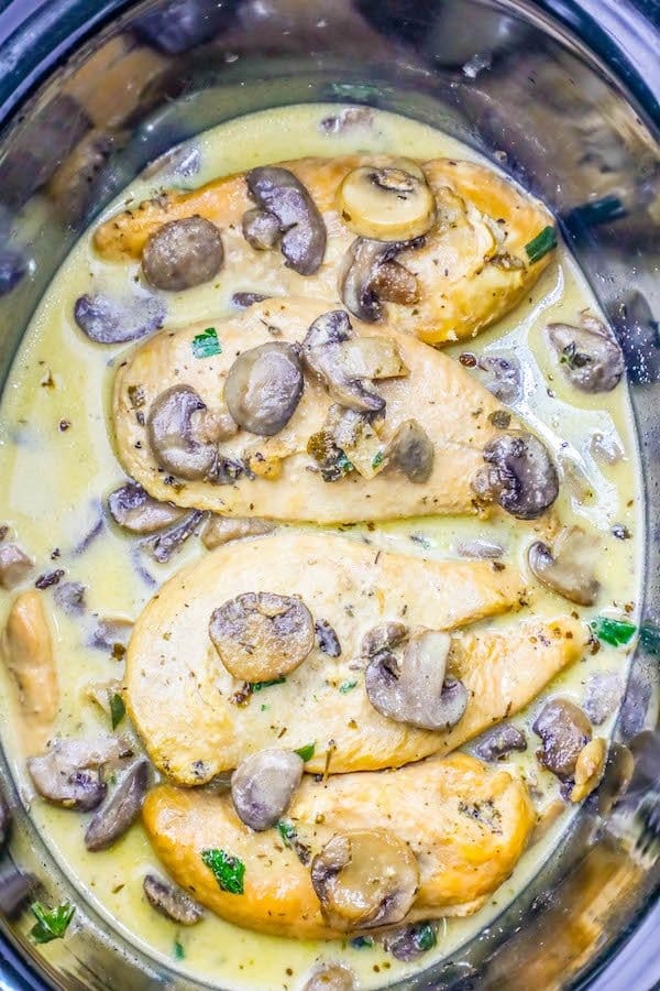 Slow Cooker Chicken Marsala