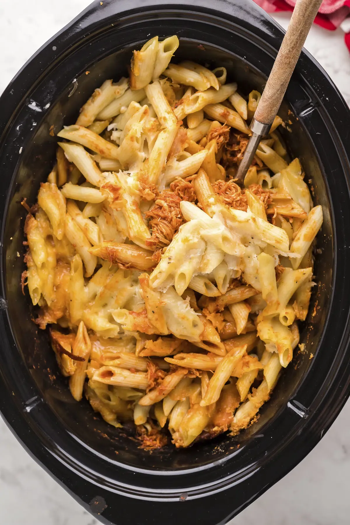 Slow Cooker Chicken Parmesan and Pasta