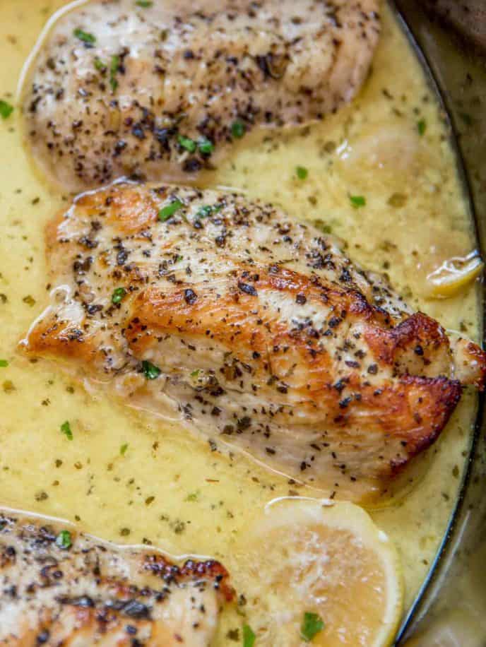 Slow Cooker Creamy Lemon Chicken